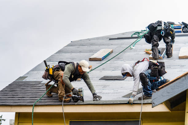 Professional Storm Damage Roof Repair technician working in Wappingers Falls, NY